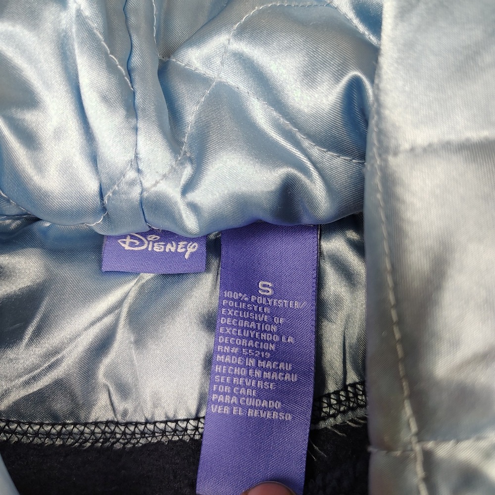 Y2K Disney Eeyore "True Blue" Fleece‎ Hoodie Adult Small Embroidered Big Logo - Picture 3 of 12